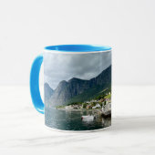 Mok met Aurlandsfjord print (Voorkant links)