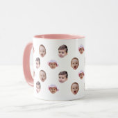 Mok met Baby Photo Gift | Aangepaste Baby Face-Mok (Voorkant links)