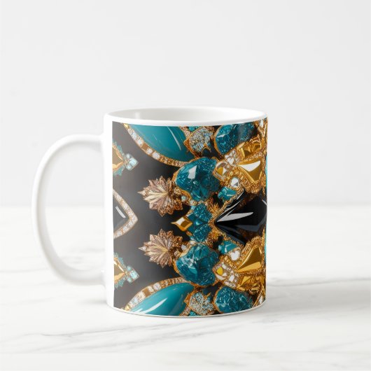 Mok met Bahamas Kleuren Design (Links)