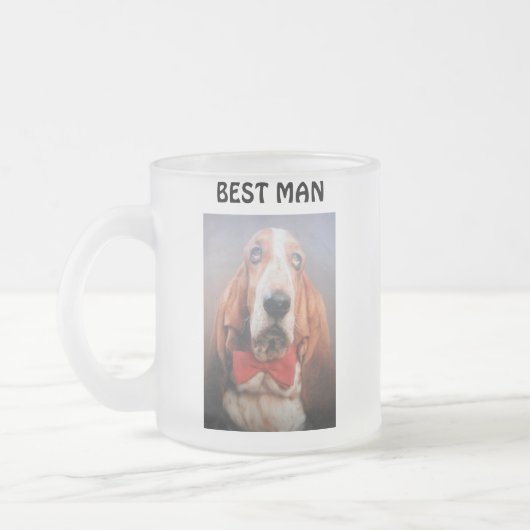 Mok met Basset Hound Best Man (Links)