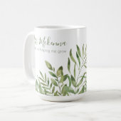 Mok met 'Bedankt dat je me hebt geholpen te groeie (Voorkant links)