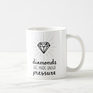 Mok met bemoedigende diamanten worden onder druk g