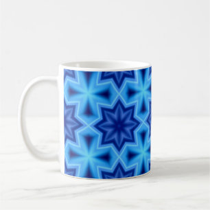Mok met blauw motief