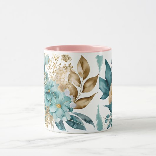 Mok met bloemen (Midden)