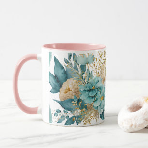 Mok met bloemen