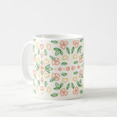 Mok met bloemenmozaïek (Voorkant links)