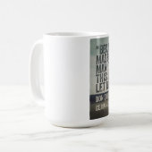 Mok met boekcitaat van Don Quichot door Cervantes (Voorkant links)
