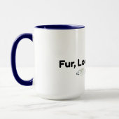 Mok met bont, liefde en koffie - Grappige honden-  (Links)