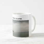 Mok met boot op L. Michigan gezegde blijft de koer (Voorkant rechts)