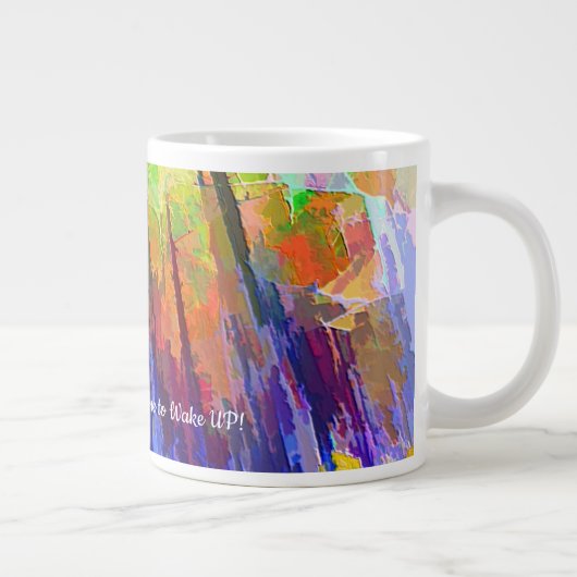 Mok met Bright Abstract ontwerp (Rechts)