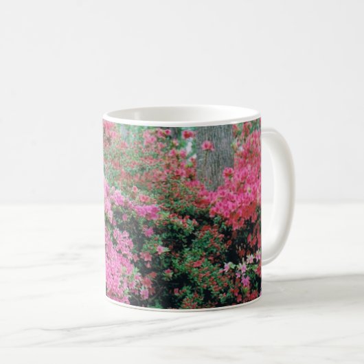 Mok met Bright Pink Azalea Blossom (Voorkant rechts)