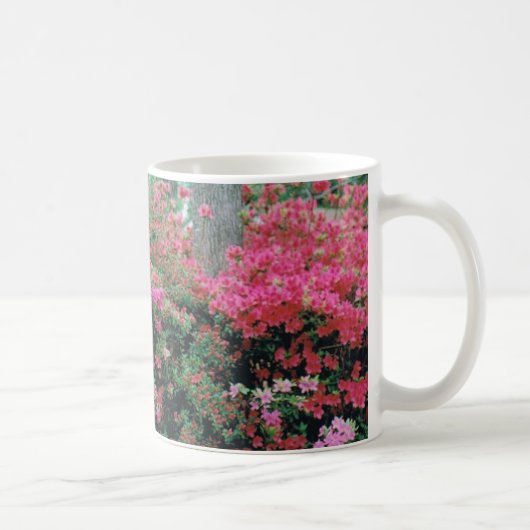 Mok met Bright Pink Azalea Blossom (Rechts)