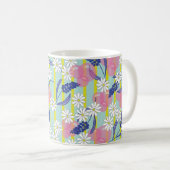 Mok met bubbels, strepen, madeliefjes en lupines (Voorkant rechts)