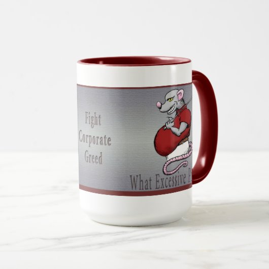 Mok met buitensporige winsten (Voorkant rechts)