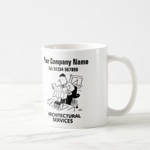 Mok met Cartoon Architectonische Dienstverlening
