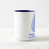 Mok met Chinees spreekwoord over persistentie. (Midden)