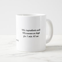 Mok met Chocolade Recipe Jumbo Mok