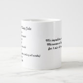 Mok met Chocolade Recipe Jumbo Mok (Voorkant)