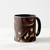 Mok met chocolade-thema's - Creatieve cacaokunst (Voorkant rechts)