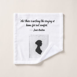 Mok met citaat van Jane Austen Washandje