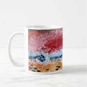 Mok met Crashing Waves in rood en blauw (Links)