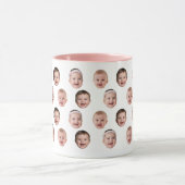 Mok met Cute Baby Face en Aangepaste Foto's (Midden)