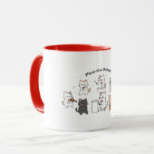 Mok met Cute Cat Symphony Band (Voorkant links)