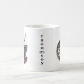 Mok met de crest- en tartan-kaart van de samenlevi (Center)