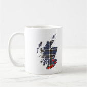Mok met de crest- en tartan-kaart van de samenlevi (Links)