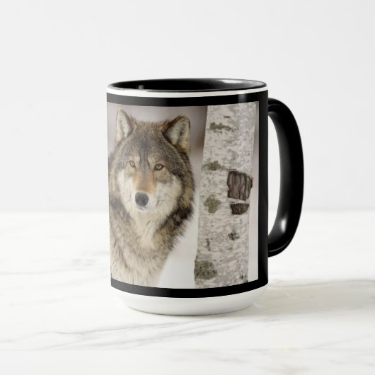 mok met de frequentie zwarte of goudwolf (Voorkant rechts)