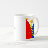 Mok met de Gele Filipijnse kaart over de Filipijns (Voorkant rechts)