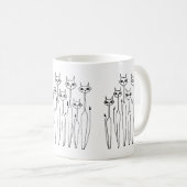 Mok (met de hand getekende katten) (Voorkant rechts)