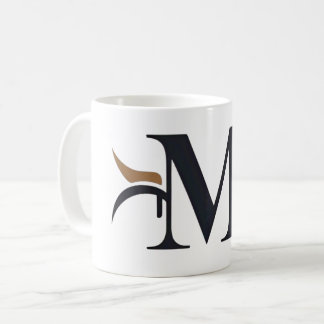 Mok met de letter "M" logo