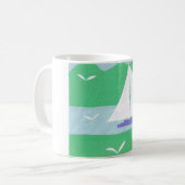 Mok met de Sailboat Scene (Voorkant links)