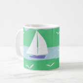 Mok met de Sailboat Scene (Voorkant links)