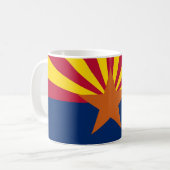 Mok met de vlag van Arizona State - Verenigde Stat (Voorkant links)