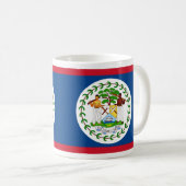 Mok met de vlag van Belize (Voorkant rechts)