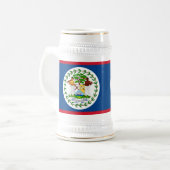 Mok met de vlag van Belize (Voorkant links)