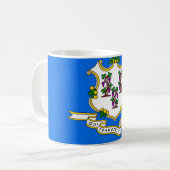 Mok met de vlag van Connecticut - Verenigde Staten (Voorkant links)