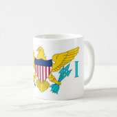 Mok met de vlag van de Maagdeneilanden - VS (Voorkant rechts)