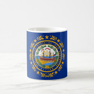 Mok met de vlag van de staat New Hampshire - Veren