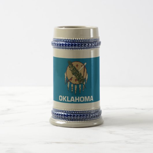 Mok met de vlag van de staat Oklahoma - VS (Center)