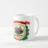 Mok met de vlag van de staat West Virginia - Veren (Voorkant rechts)