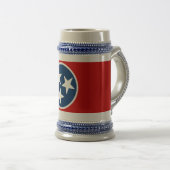 Mok met de vlag van de Tennessee-VS (Voorkant rechts)