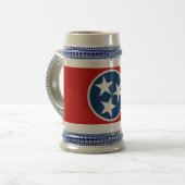 Mok met de vlag van de Tennessee-VS (Voorkant links)