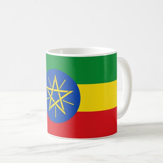 Mok met de vlag van Ethiopië (Voorkant rechts)