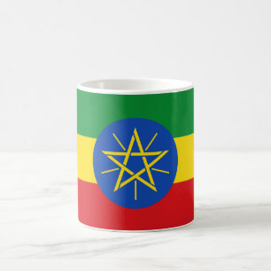 Mok met de vlag van Ethiopië