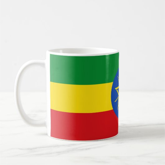 Mok met de vlag van Ethiopië (Links)