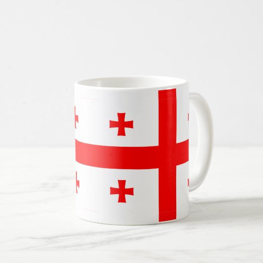 Mok met de vlag van Georgië (Voorkant rechts)