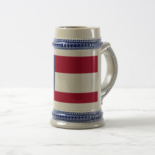 Mok met de vlag van Georgië - VS (Voorkant rechts)